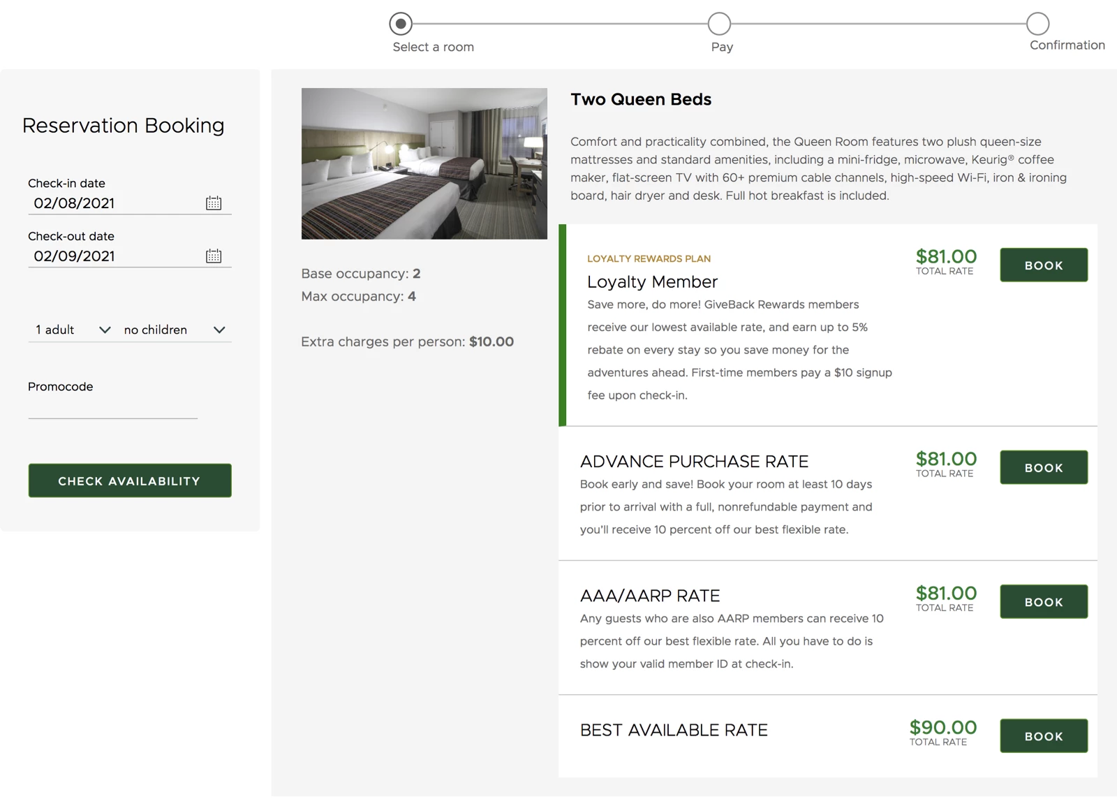 FC Booking Engine White Theme